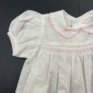 Girls Maude Wilson, vintage smocked embroidered lightweight top, FUC, size 00,  