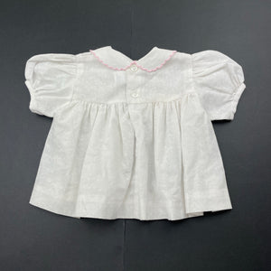 Girls Maude Wilson, vintage smocked embroidered lightweight top, FUC, size 00,  