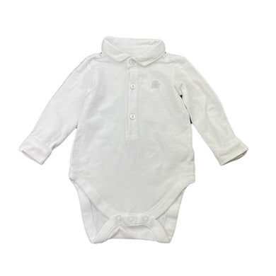 Boys Next, white stretchy polo romper, FUC, size 0,  