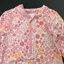 Load image into Gallery viewer, Girls Baby Berry, floral long sleeve swim one-piece, GUC, size 00,  