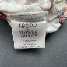 Load image into Gallery viewer, Girls KIP &amp; CO, FLOWER FAIRIES linen nappy cover / bloomers, GUC, size 00,  