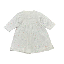 Load image into Gallery viewer, Girls BABY LOVE, floral cotton long sleeve dress, EUC, size 000, L: 37cm