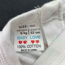 Load image into Gallery viewer, Girls BABY LOVE, floral cotton long sleeve dress, EUC, size 000, L: 37cm