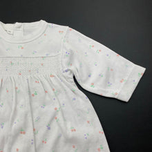 Load image into Gallery viewer, Girls BABY LOVE, floral cotton long sleeve dress, EUC, size 000, L: 37cm