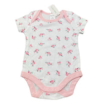 Load image into Gallery viewer, Girls Baby Berry, floral cotton bodysuit / romper, NEW, size 00,  