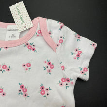 Load image into Gallery viewer, Girls Baby Berry, floral cotton bodysuit / romper, NEW, size 00,  