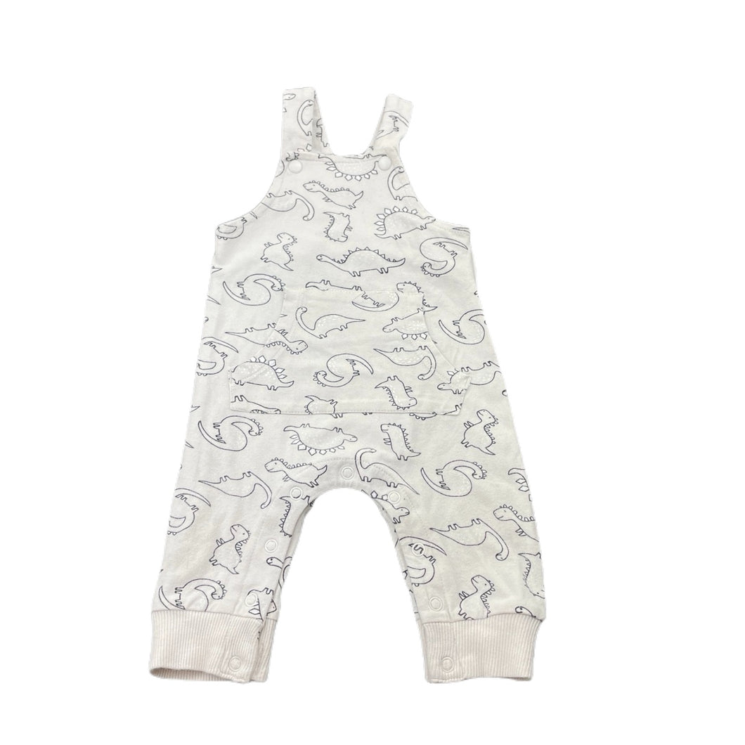 unisex Baby Berry, stretchy overalls / romper, dinosaurs, EUC, size 000,  