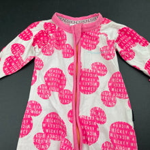Load image into Gallery viewer, Girls Bonds, Mickey Mouse zip wondersuit / zippy / romper, FUC, size 000,  