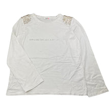 Load image into Gallery viewer, Girls Pavement, embellished cotton long sleeve tee / top, FUC, size 14,  