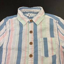 Load image into Gallery viewer, Boys KID, striped linen / cotton short sleeve shirt, EUC, size 3,  