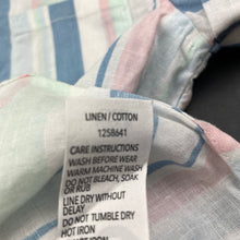 Load image into Gallery viewer, Boys KID, striped linen / cotton short sleeve shirt, EUC, size 3,  