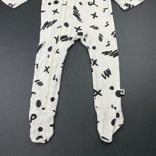 Load image into Gallery viewer, unisex Milk &amp; Masuki, organic cotton blend zip coverall / romper, FUC, size 0,  