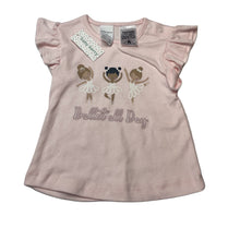 Load image into Gallery viewer, Girls Baby Berry, soft cotton t-shirt / top, ballet, NEW, size 0,  