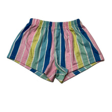 Load image into Gallery viewer, Girls SHEIN, striped lightweight shorts, elasticated, GUC, size 4,  
