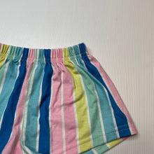 Load image into Gallery viewer, Girls SHEIN, striped lightweight shorts, elasticated, GUC, size 4,  