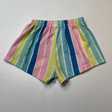 Load image into Gallery viewer, Girls SHEIN, striped lightweight shorts, elasticated, GUC, size 4,  