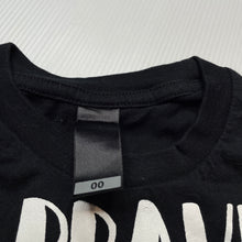 Load image into Gallery viewer, unisex black, cotton t-shirt / top, EUC, size 00,  