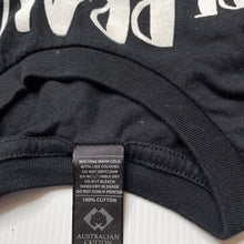 Load image into Gallery viewer, unisex black, cotton t-shirt / top, EUC, size 00,  