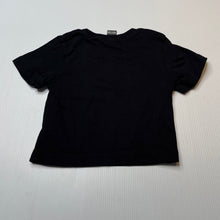 Load image into Gallery viewer, unisex black, cotton t-shirt / top, EUC, size 00,  