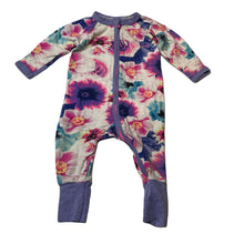 Load image into Gallery viewer, Girls Bonds, floral zip wondersuit / zippy / romper, FUC, size 000,  