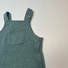 Load image into Gallery viewer, unisex Baby Berry, lightly quilted overalls / romper, EUC, size 00,  