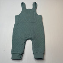 Load image into Gallery viewer, unisex Baby Berry, lightly quilted overalls / romper, EUC, size 00,  