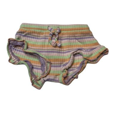 Girls Dymples, ribbed organic cotton blend shorts, elasticated, GUC, size 00,  