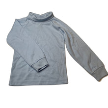 Load image into Gallery viewer, unisex Scags, blue roll neck top / skivvy, EUC, size 6,  