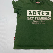 Load image into Gallery viewer, Boys Levis, green cotton t-shirt / top, FUC, size 2,  