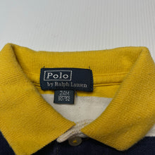 Load image into Gallery viewer, Boys Polo by Ralph Lauren, striped cotton polo top, large pony, wash fade, FUC, size 2,  