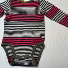 Load image into Gallery viewer, Boys Charlie &amp; Me, striped cotton bodysuit / romper, EUC, size 000,  