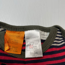 Load image into Gallery viewer, Boys Charlie &amp; Me, striped cotton bodysuit / romper, EUC, size 000,  