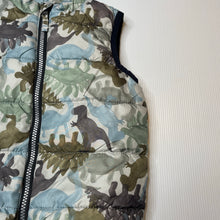 Load image into Gallery viewer, Boys Dymples, puffer vest / sleeveless jacket, dinosaurs, GUC, size 2,  