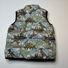 Load image into Gallery viewer, Boys Dymples, puffer vest / sleeveless jacket, dinosaurs, GUC, size 2,  