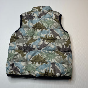 Boys Dymples, puffer vest / sleeveless jacket, dinosaurs, GUC, size 2,  