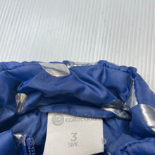 Load image into Gallery viewer, Girls B Collection, navy &amp; silver spot puffer vest, GUC, size 3,  