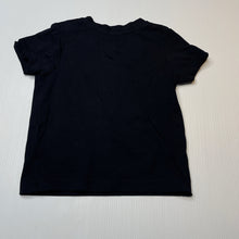 Load image into Gallery viewer, unisex Favourites, black Aust cotton tee / top, EUC, size 0,  