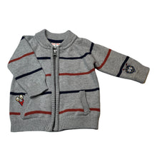 Load image into Gallery viewer, Boys Jack &amp; Milly, knitted cotton zip up sweater, EUC, size 00,  