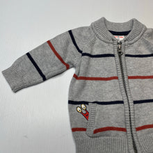 Load image into Gallery viewer, Boys Jack &amp; Milly, knitted cotton zip up sweater, EUC, size 00,  