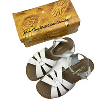 Load image into Gallery viewer, Womens Sun-San Salt Water, white leather sandals, US 10, EUC, size 10,  