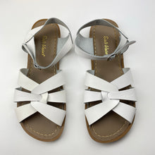 Load image into Gallery viewer, Womens Sun-San Salt Water, white leather sandals, US 10, EUC, size 10,  
