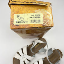 Load image into Gallery viewer, Womens Sun-San Salt Water, white leather sandals, US 10, EUC, size 10,  