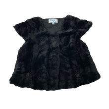 Load image into Gallery viewer, Girls Friends by Jesse, black faux fur vest, EUC, size 8,  