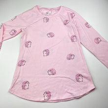 Load image into Gallery viewer, Girls Justice, lightweight long sleeve top, hedgehogs, EUC, size 8,  