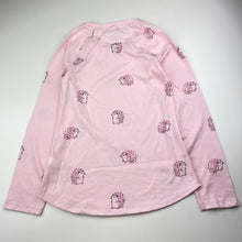 Load image into Gallery viewer, Girls Justice, lightweight long sleeve top, hedgehogs, EUC, size 8,  