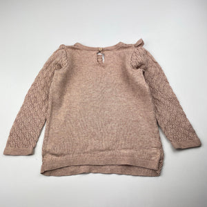 Girls Anko, lightweight knit long sleeve top, FUC, size 0,  