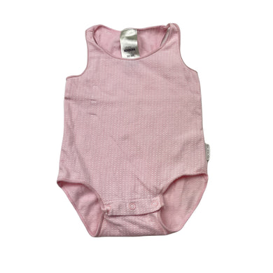 Girls Bonds, pink & white spot singletsuit, FUC, size 0000,  