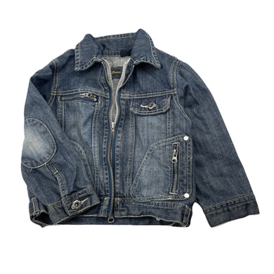 Boys Skhuaban, denim dual zip jacket, FUC, size 2-3,  