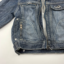 Load image into Gallery viewer, Boys Skhuaban, denim dual zip jacket, FUC, size 2-3,  