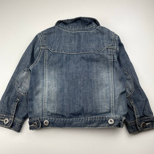 Boys Skhuaban, denim dual zip jacket, FUC, size 2-3,  